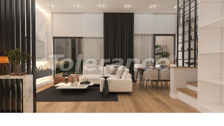 Квартира от застройщика в Лара, Анталия вид на море с бассейном: купить недвижимость в Турции - 44879