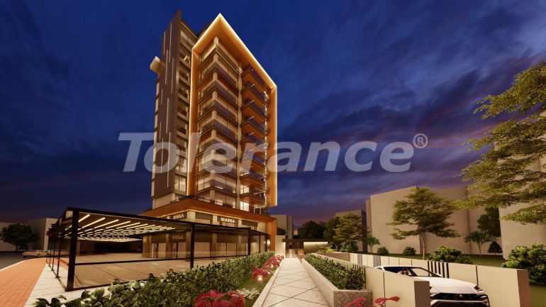 Квартира от застройщика в Лара, Анталия вид на море с бассейном: купить недвижимость в Турции - 69125