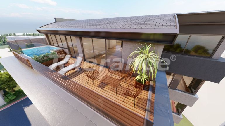 Квартира от застройщика в Лара, Анталия вид на море с бассейном: купить недвижимость в Турции - 69128