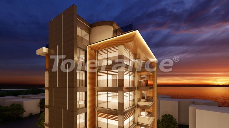 Квартира от застройщика в Лара, Анталия вид на море с бассейном: купить недвижимость в Турции - 69129