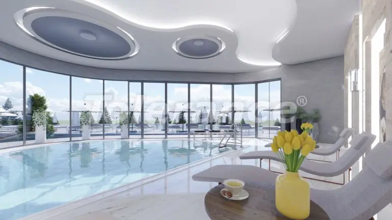 Квартира от застройщика в Махмутлар, Аланья вид на море с бассейном: купить недвижимость в Турции - 17821