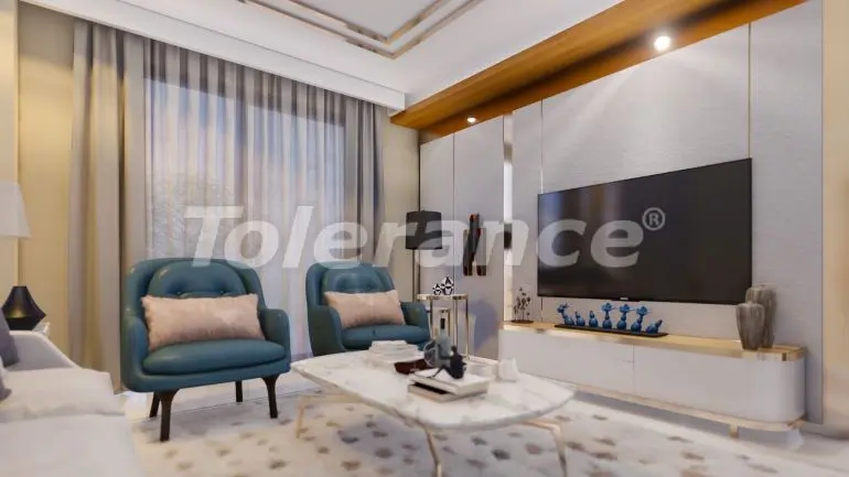 Квартира от застройщика в Махмутлар, Аланья вид на море с бассейном: купить недвижимость в Турции - 17834