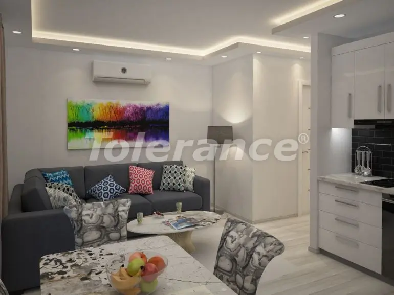 Квартира от застройщика в Махмутлар, Аланья вид на море с бассейном: купить недвижимость в Турции - 18377