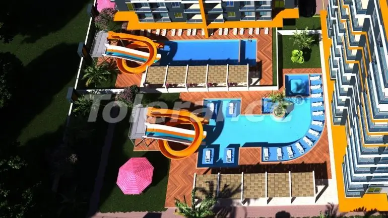 Квартира в Махмутлар, Аланья вид на море с бассейном: купить недвижимость в Турции - 28274