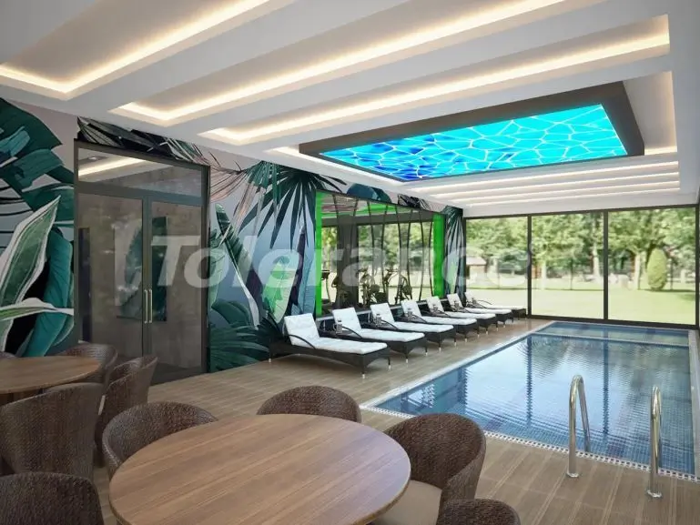 Квартира в Махмутлар, Аланья вид на море с бассейном: купить недвижимость в Турции - 28279