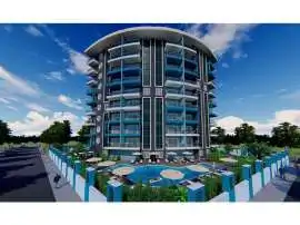 Квартира в Махмутлар, Аланья вид на море с бассейном: купить недвижимость в Турции - 28749
