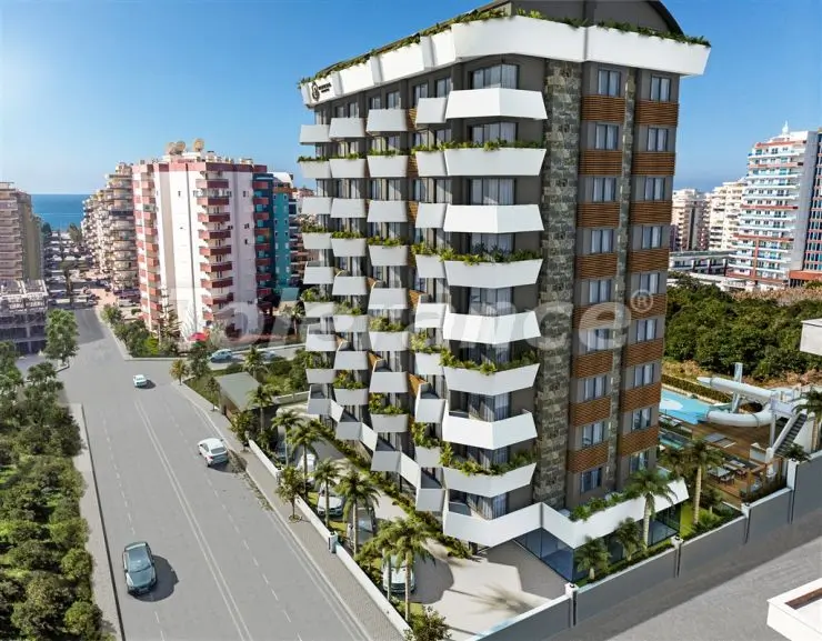 Квартира от застройщика в Махмутлар, Аланья вид на море с бассейном - 28885 Квартира от застройщика в Махмутлар, Аланья вид на море с бассейном: купить недвижимость в Турции - 28885