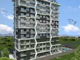 Квартира в Махмутлар, Аланья вид на море с бассейном в рассрочку: купить недвижимость в Турции - 31634