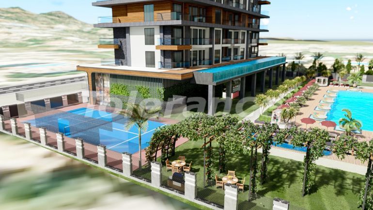 Квартира от застройщика в Махмутлар, Аланья вид на море с бассейном: купить недвижимость в Турции - 40857