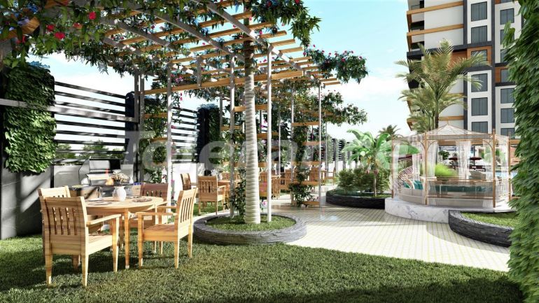 Квартира от застройщика в Махмутлар, Аланья вид на море с бассейном: купить недвижимость в Турции - 40860