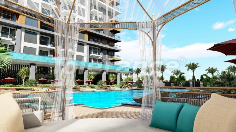 Квартира от застройщика в Махмутлар, Аланья вид на море с бассейном: купить недвижимость в Турции - 40864