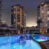Квартира в Махмутлар, Аланья вид на море с бассейном: купить недвижимость в Турции - 49403