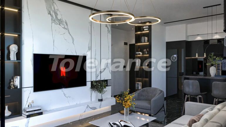 Квартира от застройщика в Махмутлар, Аланья вид на море с бассейном: купить недвижимость в Турции - 60681