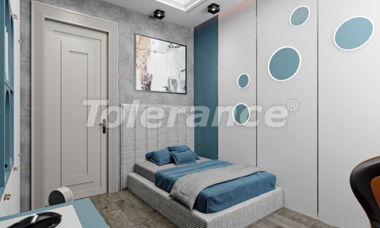 Квартира от застройщика в Мезитли, Мерсин вид на море с бассейном: купить недвижимость в Турции - 64127