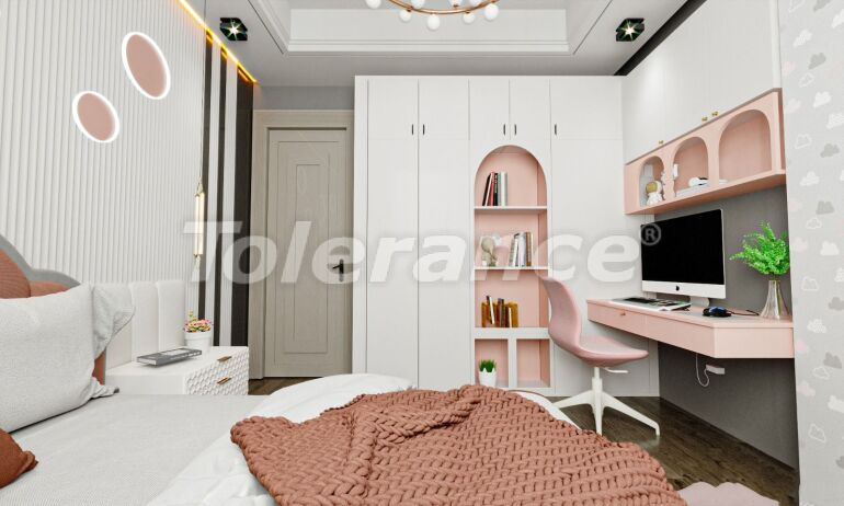 Квартира от застройщика в Мезитли, Мерсин вид на море с бассейном: купить недвижимость в Турции - 64133