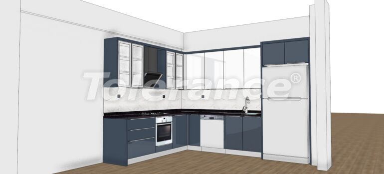 Квартира от застройщика в Мезитли, Мерсин вид на море с бассейном: купить недвижимость в Турции - 64143