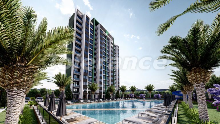 Квартира от застройщика в Мезитли, Мерсин с бассейном в рассрочку: купить недвижимость в Турции - 64592