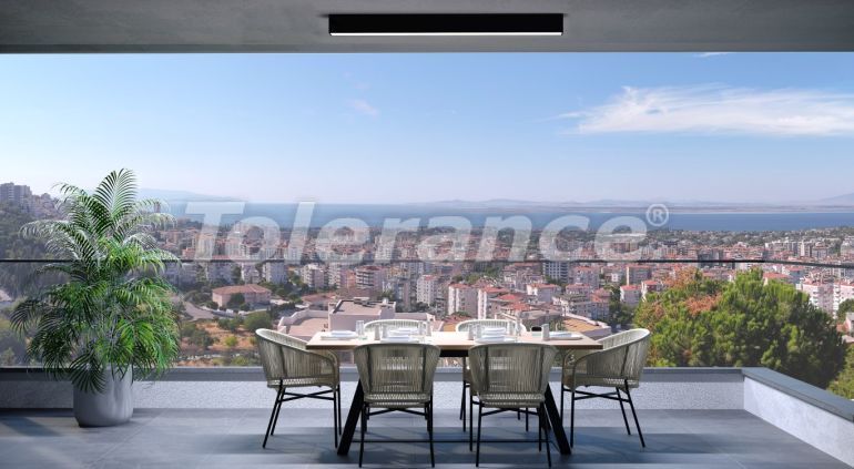 Квартира от застройщика в Нарлыдере, Измир вид на море с бассейном в рассрочку: купить недвижимость в Турции - 109531