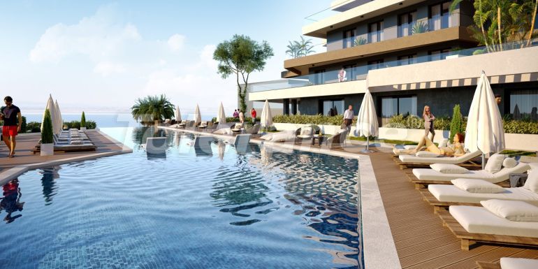 Квартира от застройщика в Нарлыдере, Измир вид на море с бассейном в рассрочку: купить недвижимость в Турции - 109535