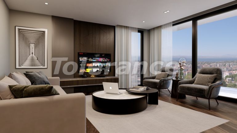 Квартира от застройщика в Нарлыдере, Измир вид на море с бассейном в рассрочку: купить недвижимость в Турции - 109560