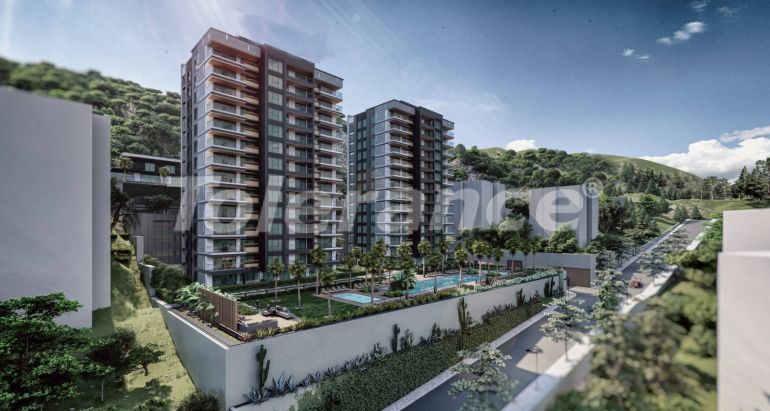 Квартира от застройщика в Нарлыдере, Измир вид на море с бассейном: купить недвижимость в Турции - 54109