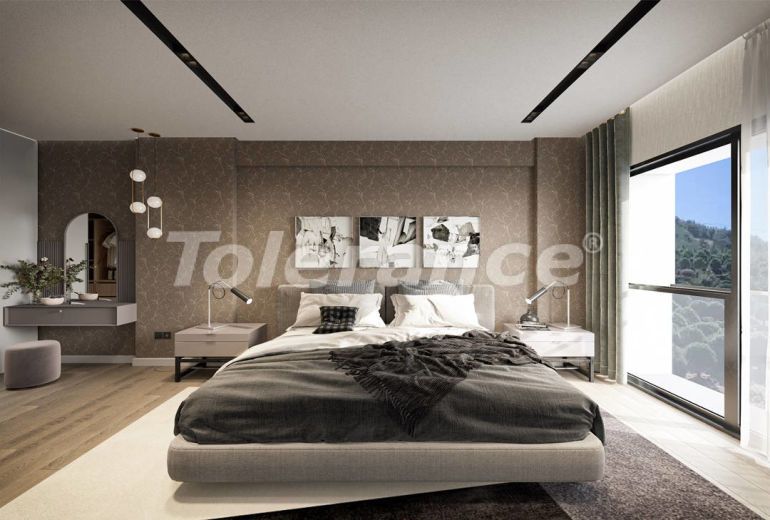 Квартира от застройщика в Нарлыдере, Измир вид на море с бассейном: купить недвижимость в Турции - 54120