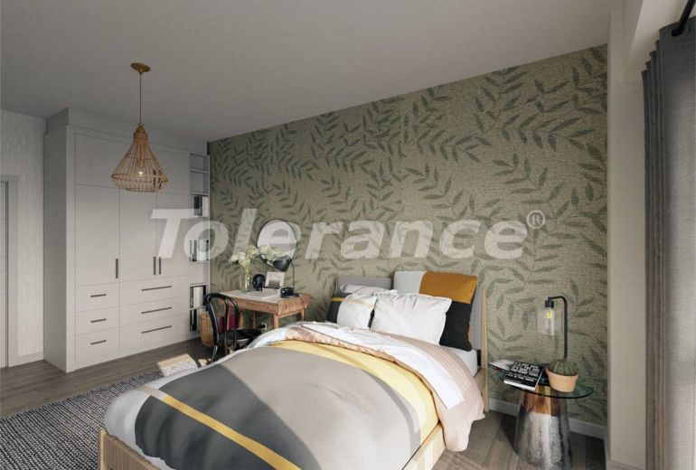 Квартира от застройщика в Нарлыдере, Измир вид на море с бассейном: купить недвижимость в Турции - 54124