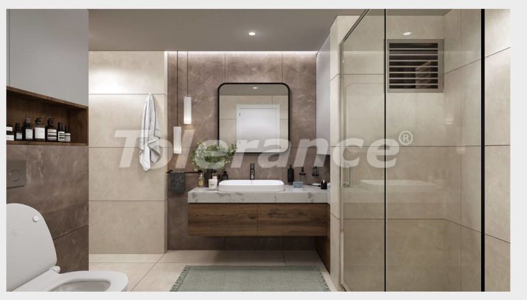 Квартира от застройщика в Нарлыдере, Измир вид на море с бассейном: купить недвижимость в Турции - 54125