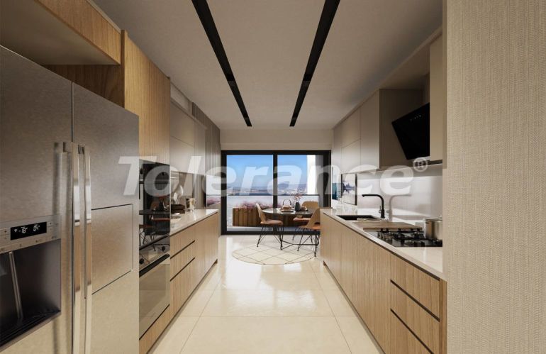 Квартира от застройщика в Нарлыдере, Измир вид на море с бассейном: купить недвижимость в Турции - 54127