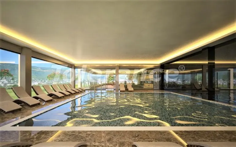 Квартира в Оба, Аланья вид на море с бассейном - 28729 Квартира в Оба, Аланья вид на море с бассейном: купить недвижимость в Турции - 28729