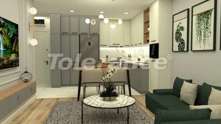 Квартира в Оба, Аланья вид на море с бассейном - 33730 Квартира в Оба, Аланья вид на море с бассейном: купить недвижимость в Турции - 33730