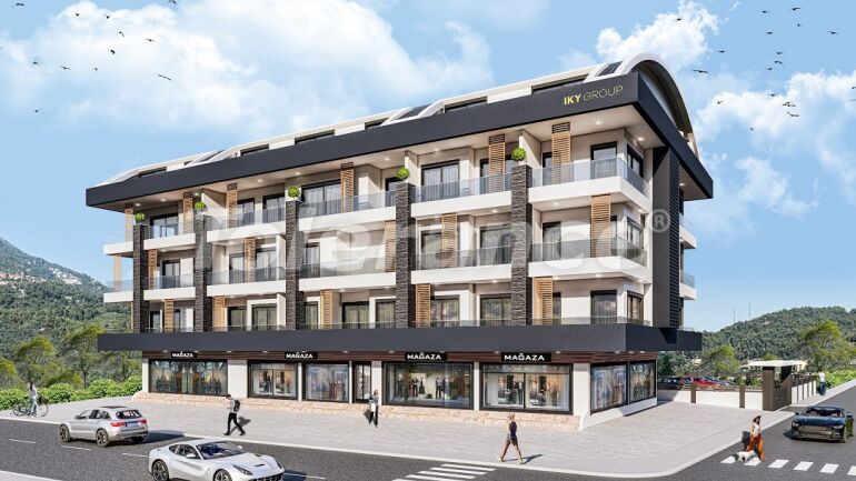 Квартира от застройщика в Оба, Аланья с бассейном: купить недвижимость в Турции - 61070