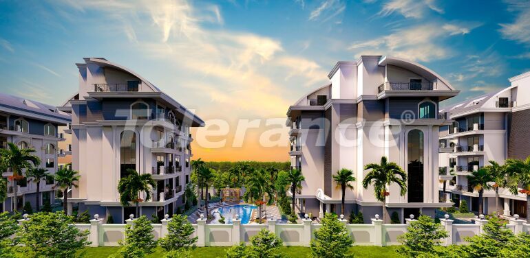 Квартира в Оба, Аланья с бассейном: купить недвижимость в Турции - 62166