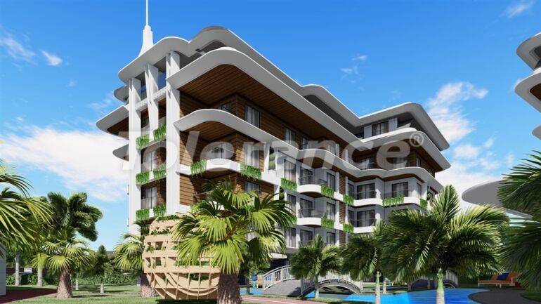 Квартира от застройщика в Оба, Аланья с бассейном в рассрочку: купить недвижимость в Турции - 63770