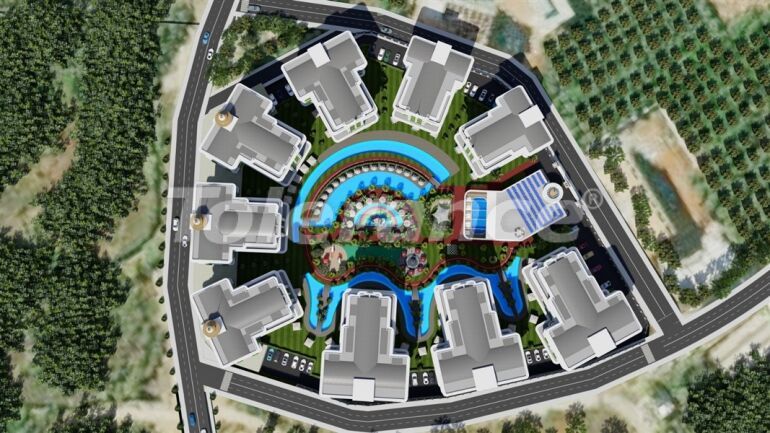 Квартира от застройщика в Оба, Аланья с бассейном в рассрочку: купить недвижимость в Турции - 63777