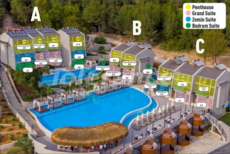 Квартира в Олюдениз, Фетхие с бассейном: купить недвижимость в Турции - 56889