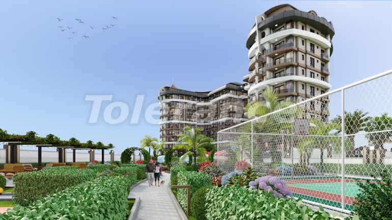 Квартира от застройщика в Пайаллар, Аланья вид на море с бассейном в рассрочку: купить недвижимость в Турции - 63713