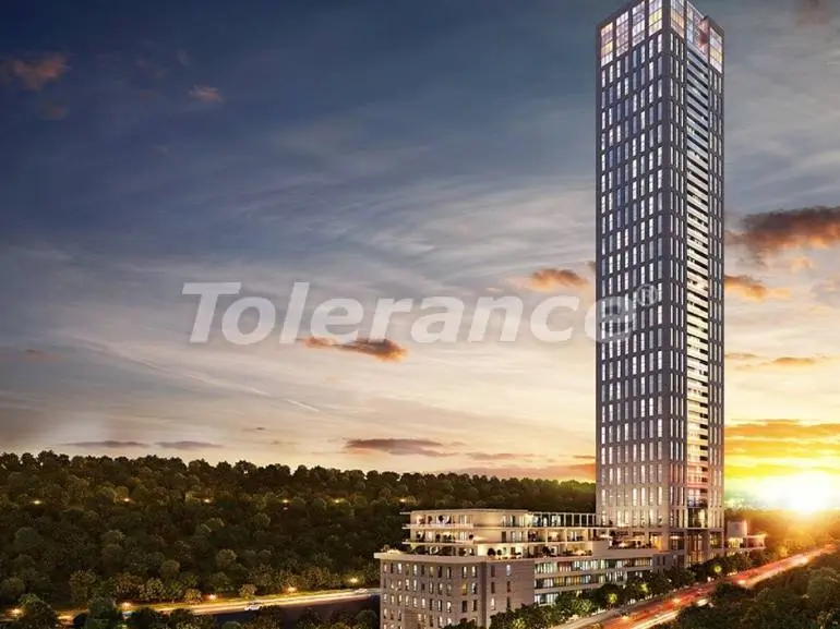 Квартира от застройщика в Сарыер, Стамбул с бассейном - 19157 Квартира от застройщика в Сарыер, Стамбул с бассейном: купить недвижимость в Турции - 19157