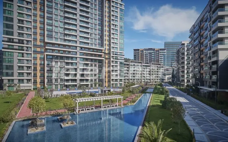 Квартира в Сарыер, Стамбул с бассейном: купить недвижимость в Турции - 23050