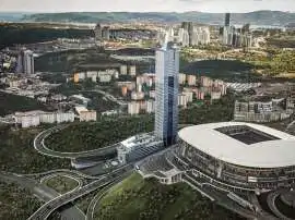 Квартира от застройщика в Сарыер, Стамбул с бассейном: купить недвижимость в Турции - 19141