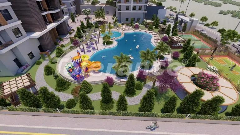 Квартира от застройщика в Тедже, Мерсин, Мерсин вид на море с бассейном в рассрочку: купить недвижимость в Турции - 35810