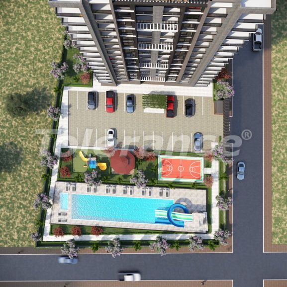 Квартира в Тедже, Мерсин, Мерсин вид на море с бассейном в рассрочку: купить недвижимость в Турции - 47325