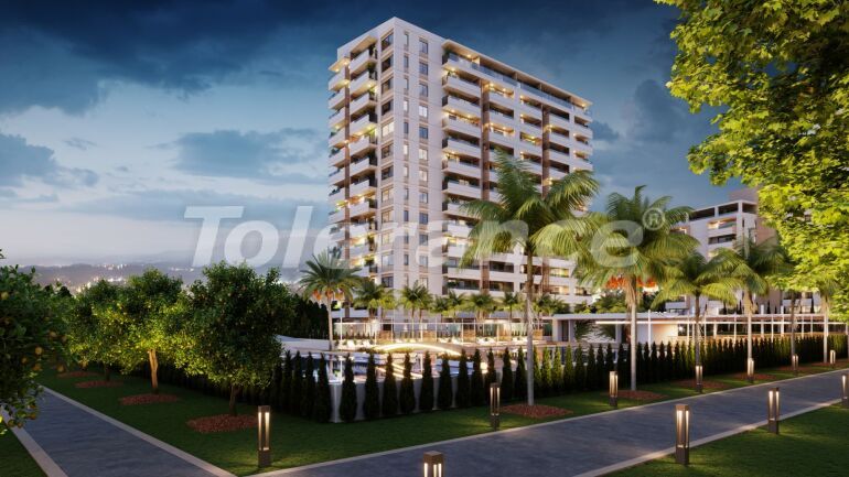 Квартира от застройщика в Тедже, Мерсин, Мерсин вид на море с бассейном в рассрочку: купить недвижимость в Турции - 57242