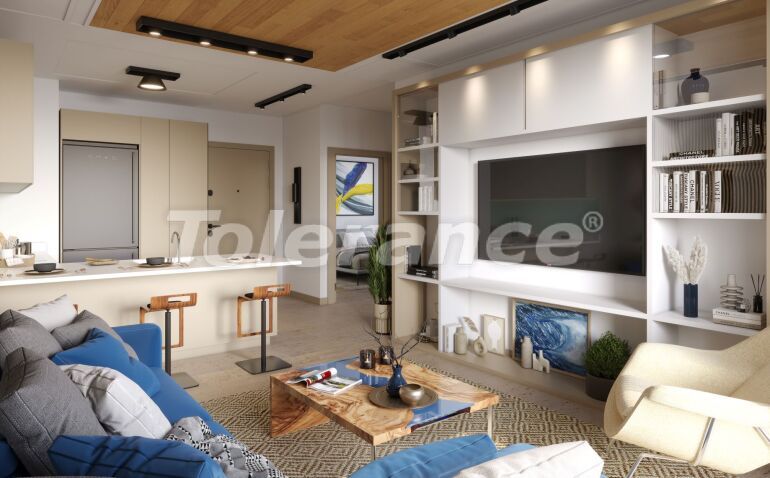 Квартира от застройщика в Тедже, Мерсин, Мерсин вид на море с бассейном в рассрочку: купить недвижимость в Турции - 57248