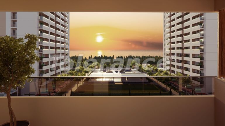 Квартира от застройщика в Тедже, Мерсин, Мерсин вид на море с бассейном в рассрочку: купить недвижимость в Турции - 57256