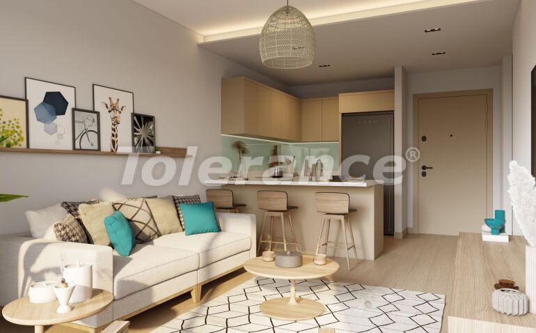 Квартира от застройщика в Тедже, Мерсин, Мерсин вид на море с бассейном в рассрочку: купить недвижимость в Турции - 57259