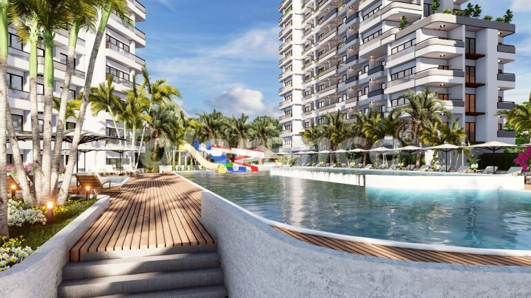 Квартира от застройщика в Тедже, Мерсин, Мерсин вид на море с бассейном в рассрочку: купить недвижимость в Турции - 62777