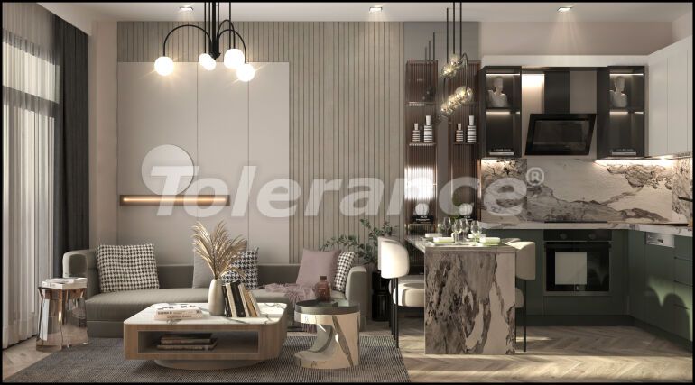 Квартира от застройщика в Тедже, Мерсин, Мерсин вид на море с бассейном в рассрочку: купить недвижимость в Турции - 63382