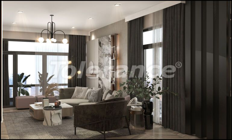 Квартира от застройщика в Тедже, Мерсин, Мерсин вид на море с бассейном в рассрочку: купить недвижимость в Турции - 63387