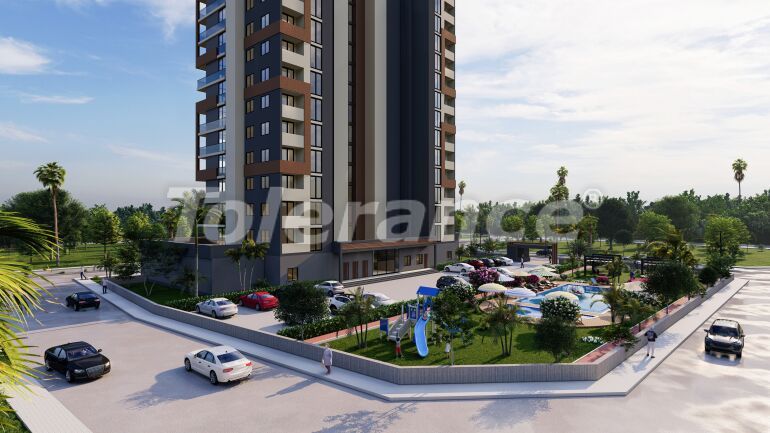 Квартира от застройщика в Тедже, Мерсин, Мерсин вид на море с бассейном в рассрочку: купить недвижимость в Турции - 63401